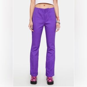dELiA*s by Dolls Kill 90’s Girl Purple Pinstripe Pants Women’s size xxs